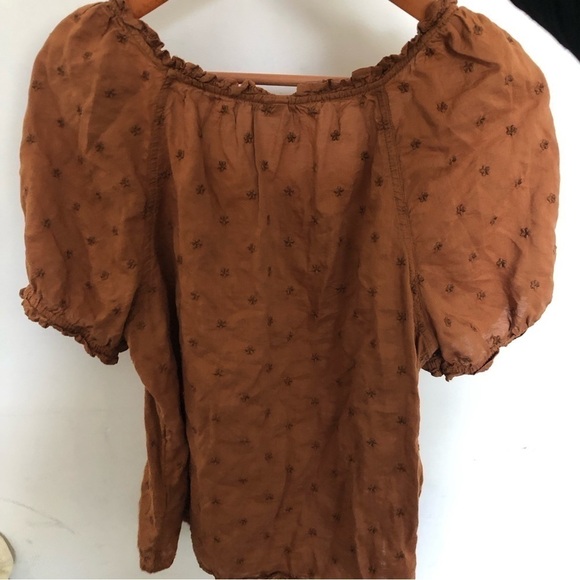 Old Navy Ruffled Square-Neck Embroidered Blouse - Picture 3 of 5